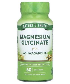 Nature's Truth, Magnesium Glycinate Plus Ashwagandha, 60 Capsules