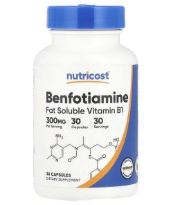 Nutricost, Benfotiamine, 300 mg, 30 Capsules