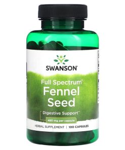 Swanson, Full Spectrum Fennel Seed, 480 mg, 100 Capsules