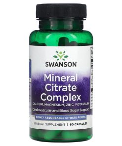Swanson, Mineral Citrate Complex, 60 Capsules
