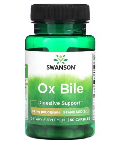 Swanson, Ox Bile, 90 mg, 60 Capsules