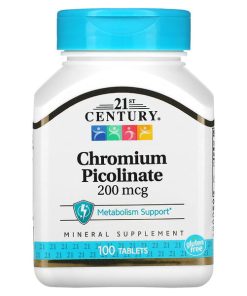 21st Century, Chromium Picolinate, 200 McG, 100 Tablets