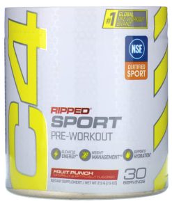 C4 Cellucor, C4 Sport Ripped, Preworkout, Fruit Punch, 30 Servings