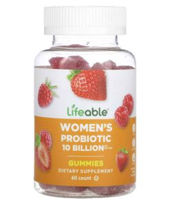 Lifeable, Women's Probiotic Gummies, Berry, 60 Gummies 10 B Per Servin