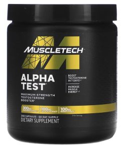Muscletech, Alphatest, Alpha Test 240 Capsules