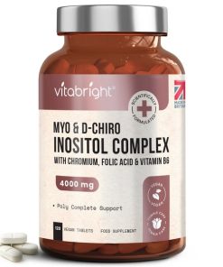 Vitabright Chewable Myo Inositol D Chiro Inositol 1 Month Supply