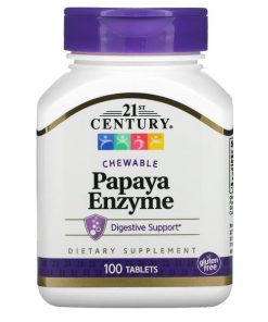 21st Century, Chewable Papaya Enzyme, 100 Tablets