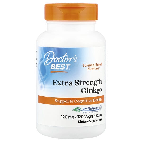 Doctor's Best, Ginkgo, 120 mg, 120 Veggie Caps