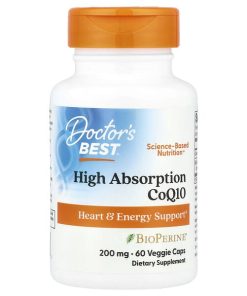 Doctor's Best, High Absorption CoQ10 with BioPerine®, 60 Veggie Caps