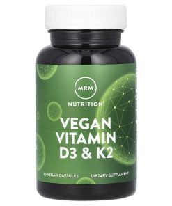 MRM Nutrition, Vegan Vitamin D3 & K2, 60 Vegan Capsules