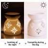 12 10ml variety diffusers with a Ceramic Fragrance Lamp Censer Aroma Diffuser Tea Light Holder Oil Burner Aroma Lamp Candle Holder Aroma Lamp Tea Light Oil Aroma Burner Used for Sleep Aid Relaxation Meditation - Image 4