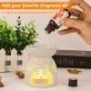 12 10ml variety diffusers with a Ceramic Fragrance Lamp Censer Aroma Diffuser Tea Light Holder Oil Burner Aroma Lamp Candle Holder Aroma Lamp Tea Light Oil Aroma Burner Used for Sleep Aid Relaxation Meditation - Image 5