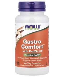 NOW Foods Gastro Comfort™ with PepZin GI™, 60 Veg Capsules