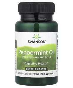 Swanson Vitamins Peppermint Oil with Rosemary and Thyme, 100 Softgels
