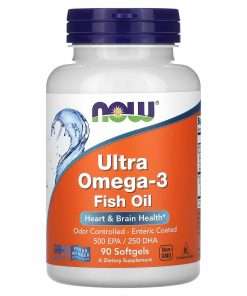 NOW Foods Ultra Omega-3 Fish Oil, 90 Softgels