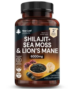 Shilajit, Sea Moss, Lion's Mane Capsules 2 Month Supply