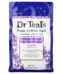 Dr. Teal's Pure Epsom Salt, Soaking Solution, Lavender, 3 lbs (1.36 kg)