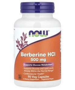 NOW Foods Berberine HCl, 500 mg, 90 Veg Capsules