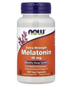NOW Foods Melatonin, 10 mg, 100 Veg Capsules