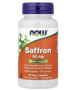 NOW Foods Saffron, 50 mg, 60 Veg Capsules