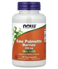 NOW Foods Saw Palmetto Berries, 550 mg, 100 Veg Capsules