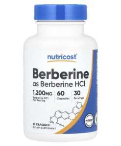 Nutricost Berberine, 60 capsules (600 mg per capsule