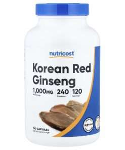 Nutricost Korean Red Ginseng, 240 Capsules (500 mg per Capsule)