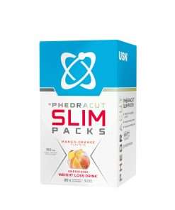 USN Phedra Cut Mango Orange Energizing Weight Loss Drink 20 Slimpack