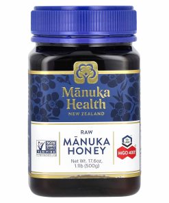 Manuka Health Raw Manuka Honey, UMF 13+, MGO 400+, 17.6 oz (500 g)