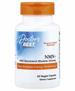 NMN+, Resveratrol, Rhodiola and Ginseng 60 Veggie Capsules