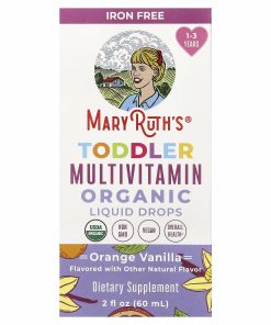 MaryRuth's Organic Toddler Multivitamin Liquid Drops, 1-3 Years, Orange Vanilla, 2 fl oz (60 ml
