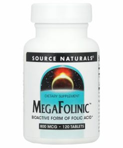 Source Naturals MegaFolini, 800 mcg, 120 Tablets