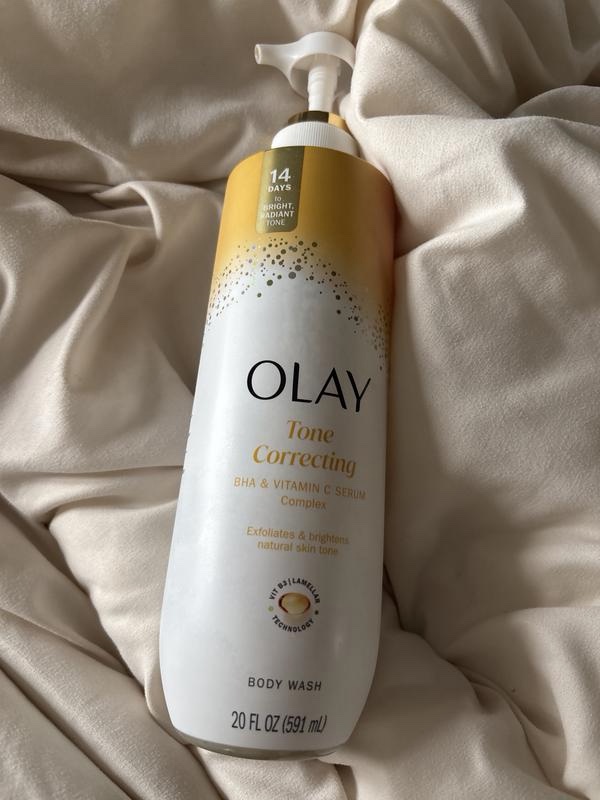 Olay Tone Correcting Body Wash 20 fl oz (591 ml) - BHA & Vitamin C Serum Complex - Image 2