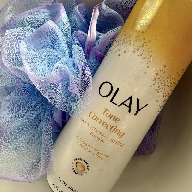 Olay Tone Correcting Body Wash 20 fl oz (591 ml) - BHA & Vitamin C Serum Complex