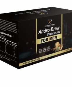 Oqata Wellness Solutions Andro-Brew Cappuccino For Men (16 Sachets / 200g) - Testosterone-Boosting Coffee Blend