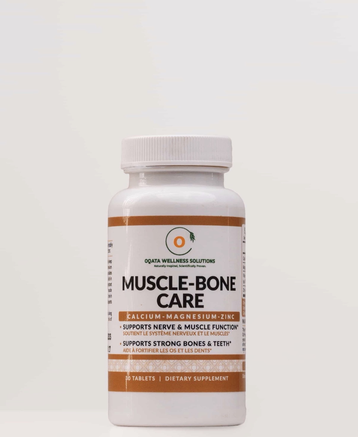 Oqata Wellness Muscle-Bone Care (30 Tablets) - Calcium, Magnesium & Zinc Mineral Complex