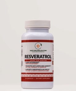 Oqata Wellness Resveratrol 100mg (30 Capsules) - Super Antioxidant & Anti-Aging Formula