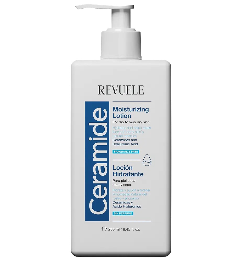 Revuele Ceramide Moisturizing Lotion (250 ml / 8.45 fl. oz.) - For Dry to Very Dry Skin with Ceramides & Hyaluronic Acid - Image 2