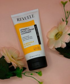 Revuele Vitamin C Facial Cream Cleanser (150 ml / 5.07 fl. oz.) - Skin Elements Brightening & Purifying Wash for Tired, Dull Skin