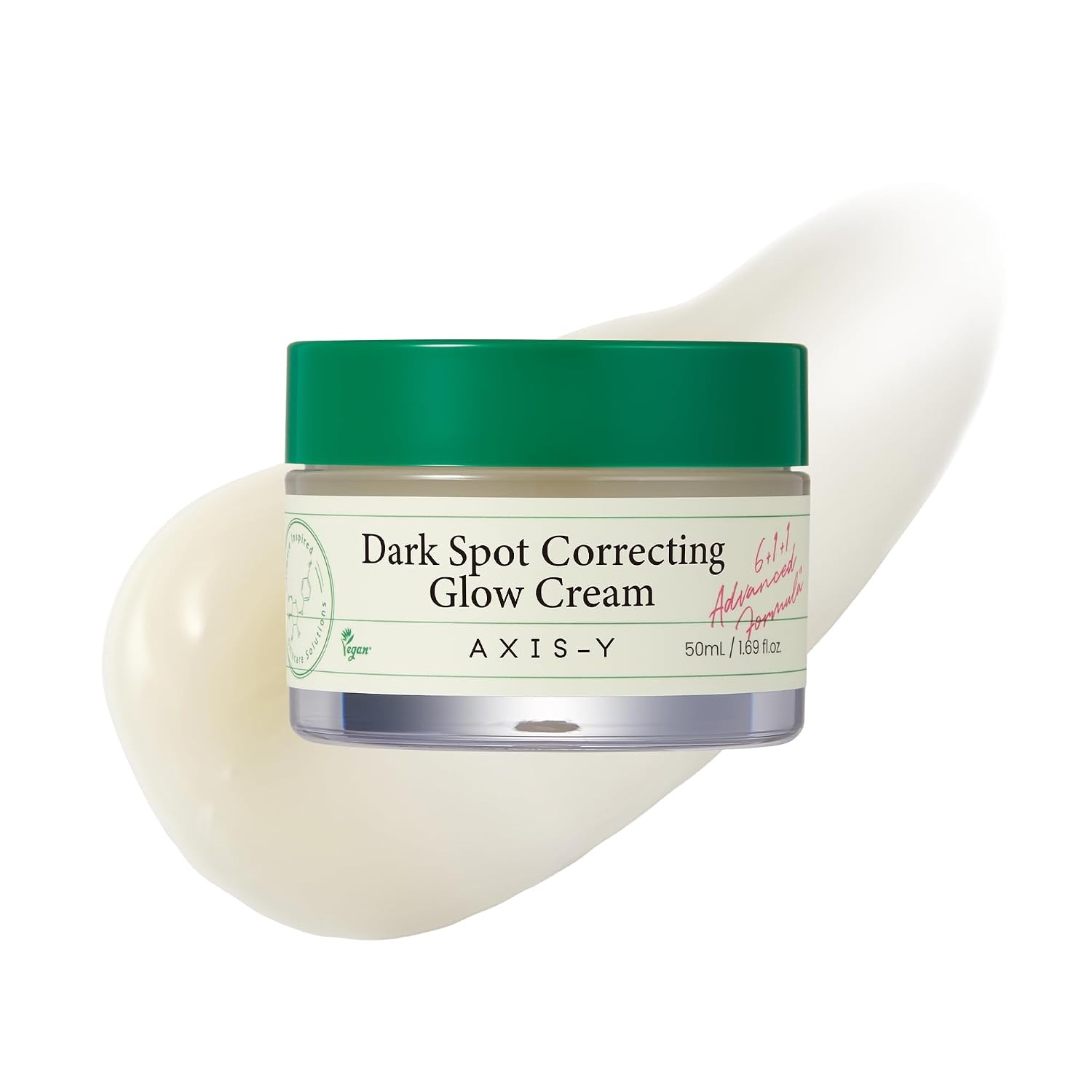 AXIS-Y Dark Spot Correcting Glow Cream (50 ml / 1.69 fl. oz.) - 6+1+1 Advanced Formula Vegan Skin Brightening Treatment