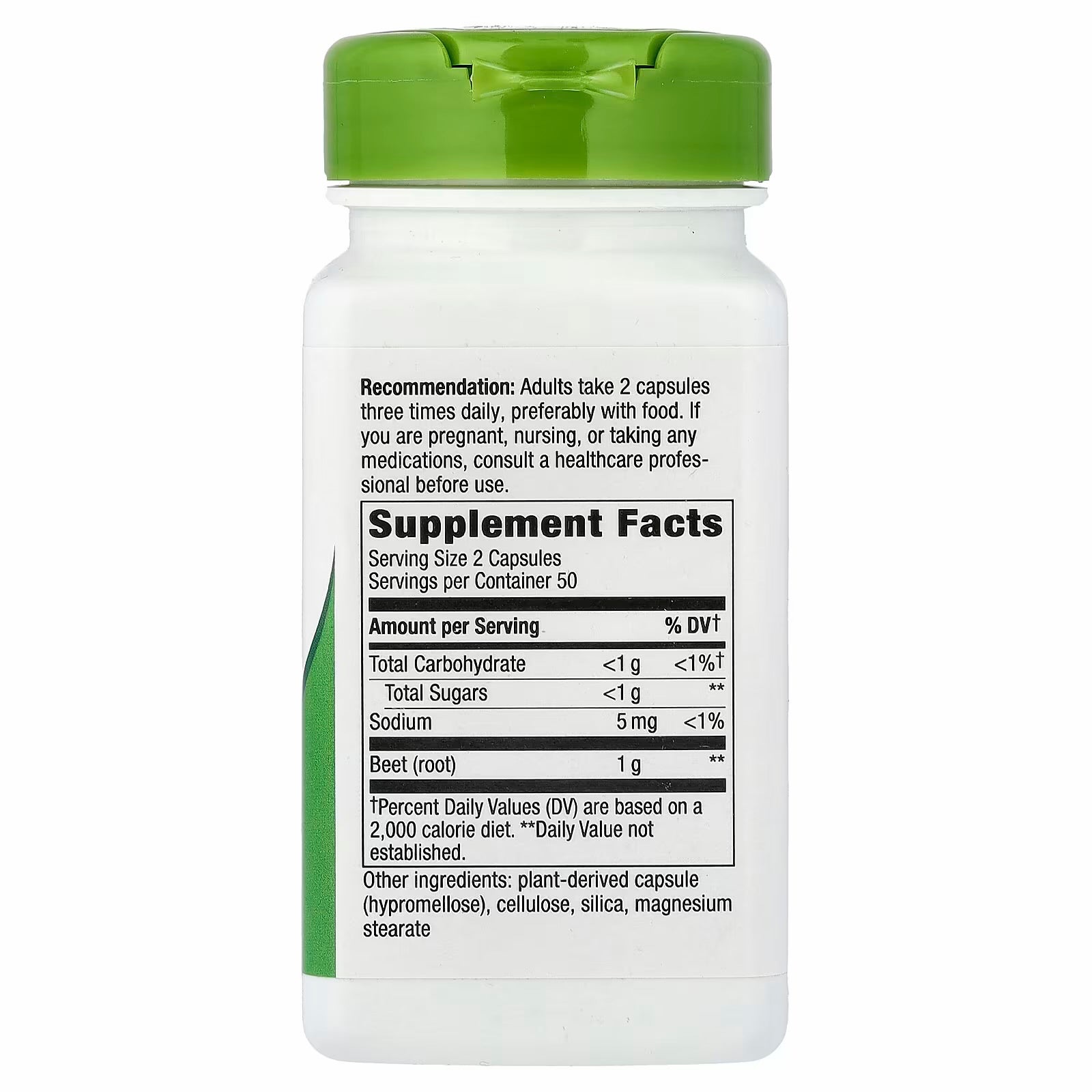 Nature's Way
Beetroot, 100 Vegan Capsules (0.5 g per Capsule) - Image 2