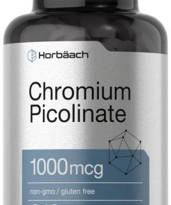 Horbäach Chromium Picolinate 1000mcg (240 Vegetarian Tablets) - Metabolism & Sugar Support