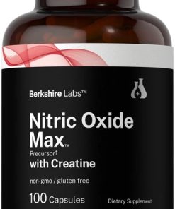 Berkshire Labs Nitric Oxide Max Precursor with Creatine - 100 Capsules (Pump & Strength)